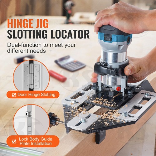 Wood door hinge jig - wood, guide
