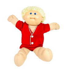 Cabbage Patch Kids 1986 Boy Doll Short Lemon Blond Hair HM8 P Original Outfit
