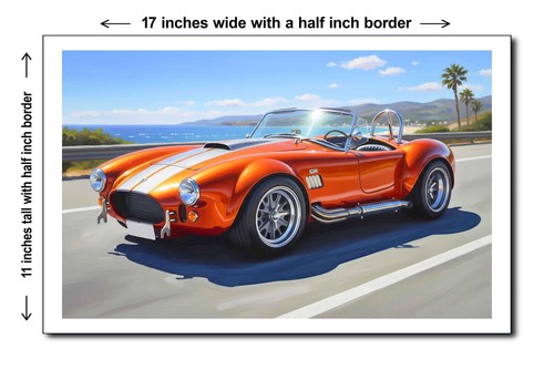 1965 shelby cobra 11x17 - shelby,