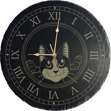 Cat Design Large Genuine Slate
