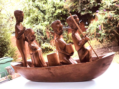 Large hand carved wooden - large,
