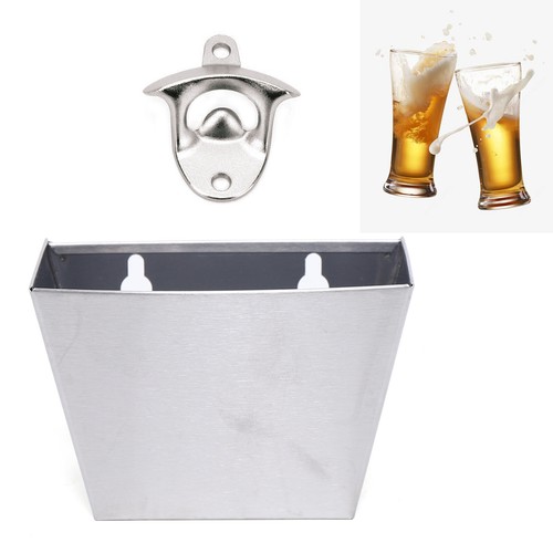 Wall mounted bottle - bottle, opener