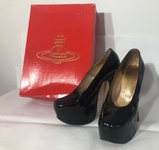 Rare & Iconic Vivienne Westwood Rocking Horse Black Patent Leather Shoes