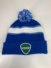Vicks VapoRub Beanie winter hat knit blue white promotional exclusive adult OSFM