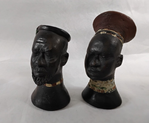Vtg zulu african bust - zulu,
