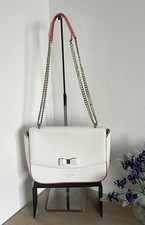 Ted Baker Danieel White Leather Bow Shoulder Crossbody Bag