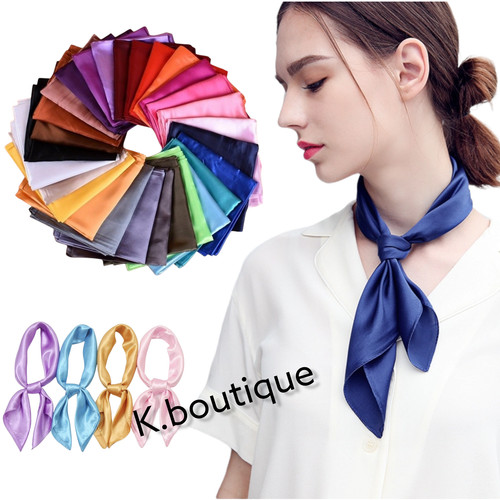 New satin silk scarf - satin,