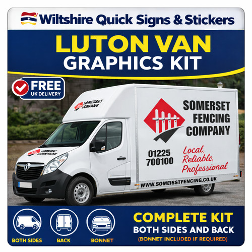 Luton van sign writing kit - luton, uk