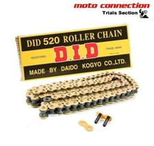 DID GOLD & BLACK DRIVE CHAIN 520 for MONTESA 4RT COTA TRIALS BIKES