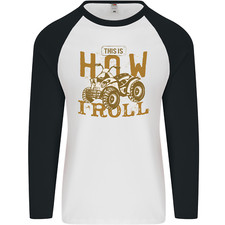 Quad Bike How I Roll Mens L/S Baseball T-Shirt