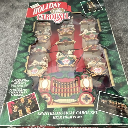 Holiday carousel lighted - carousel,