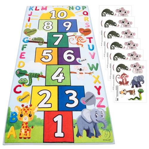Hopscotch rug for kids soft - for, &
