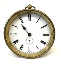 Antique Brass Mantel Clock
