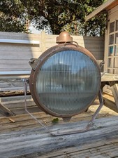 Vintage Brass Ships 52cm Searchlight Signal Projector Holophane WW2 Maritime