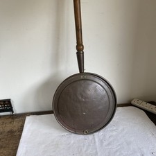 Large Vintage Copper Warming Pan Bed Warmer 109cm Long