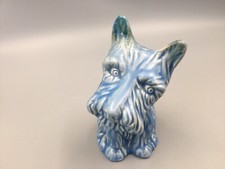 Flaxman Ware-Wade heath Terrier Sitting Blue -WADE England.Blue App.5”.1937/50