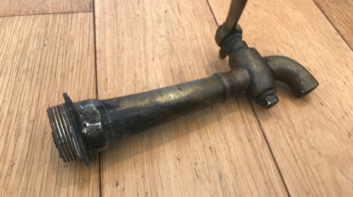 Vintage brass tap barrel - barrel, keg