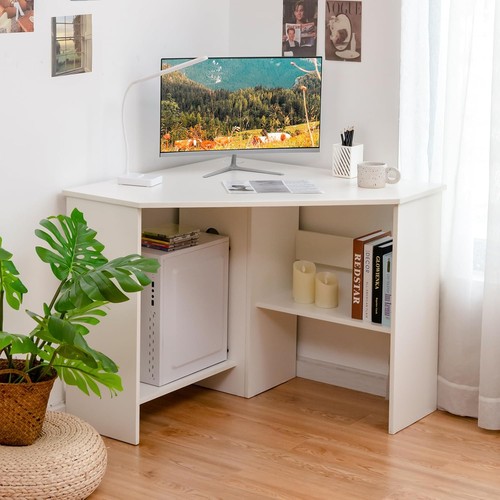 White corner desk - white, degrees