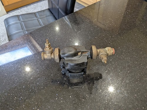 Used boiler water - used, pump