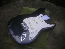 BLACK  STRAT  STYLE GUITAR