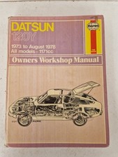 Datsun 120Y Saloon Hatchback Coupe Estate 1171cc Haynes Manual 1973 to 1978