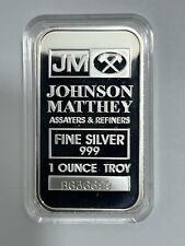 Johnson Matthey 1oz 999 Silver Bullion Bar ~ STUNNING LOOKING & EXTREMELY RARE