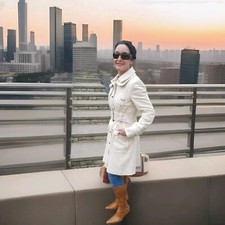 Karen Millen Women's Military Style Moleskin Coat UK 12 UK New RRP €350 ?Cotton