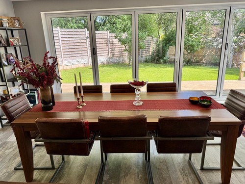 Walnut wood dining - wood, and