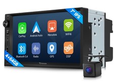 CAM+Double DIN CarPlay 7" IPS