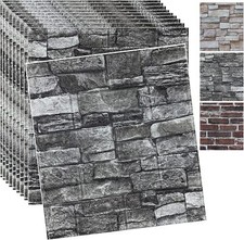 10 Pcs 3D Tile Brick Wall