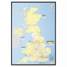 UK Counties Map Poster