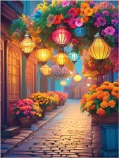 Tile Mural Street Scene