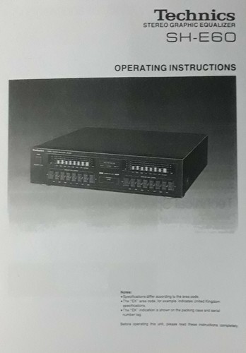 Technics e60 stereo graphic - technics,