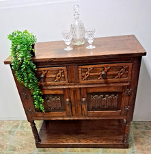 Antique Carved Oak Sideboard