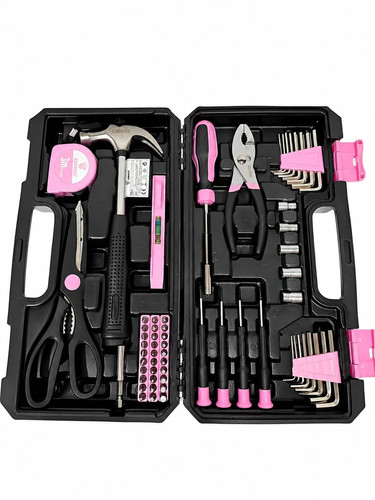 Pink tool kit set - pink,