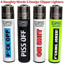 4 Clipper Lighters NAUGHTY
