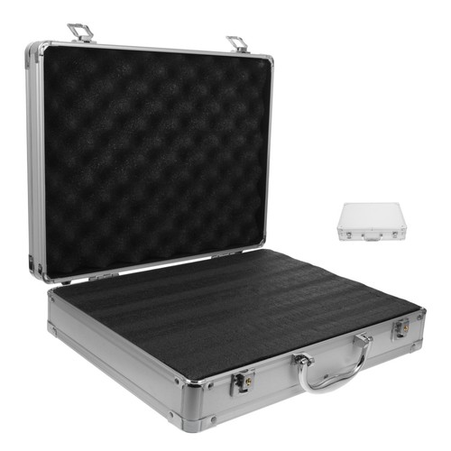 Aluminium alloy briefcase - aluminium,
