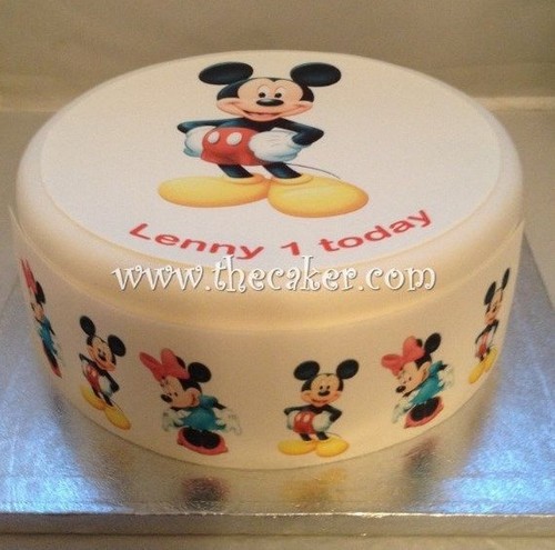 Mickey mouse pre cut edible - mickey,