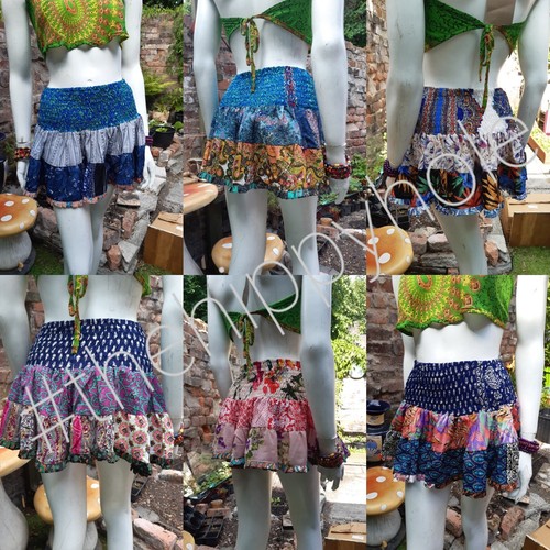 Patchwork mini rara skirt - patchwork,