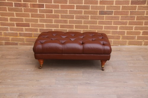 Chesterfield long footstool - chesterfield, on