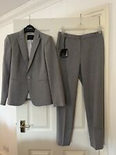 Massimo Dutti Grey Ladies Trouser Suit.  UK Size 10. Brand New With Tag. 