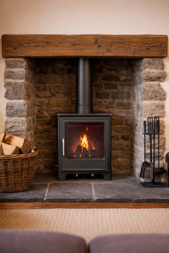 1kw cast iron log wood - cast,