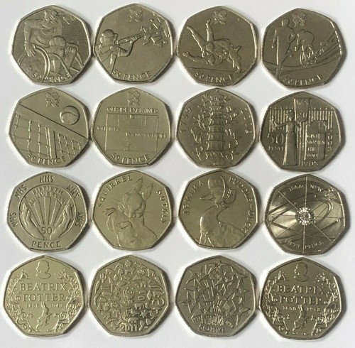Cheapest 50p coins fifty pence - cheapest,