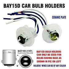2x BAY15D CAR BULB HOLDERS