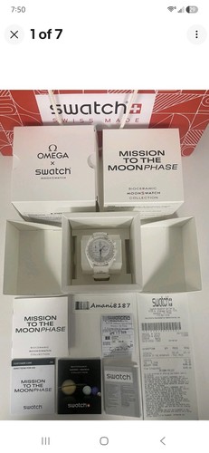 Omega swatch white - x,