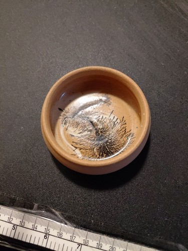 Mocha ware trinket dish tree - trinket,