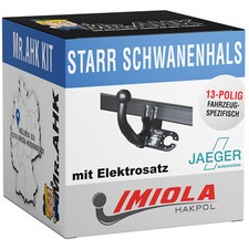 VW Tiguan from 07 towbar hitch rigid 13 pole spec. electric set