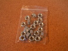 New 20 -  M6 PLAIN STEEL NUTS