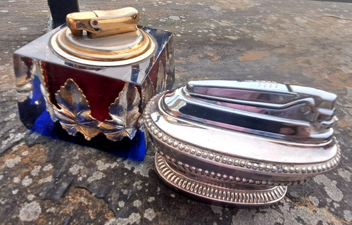 Pair vintage table - vintage,