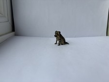 Antique Cold Painted Miniature Bronze Puppy Dog Figure (Lot 16)